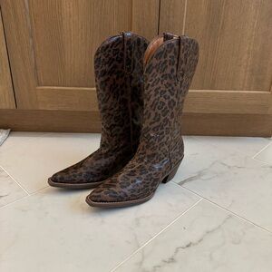 Leopard cowboy boots